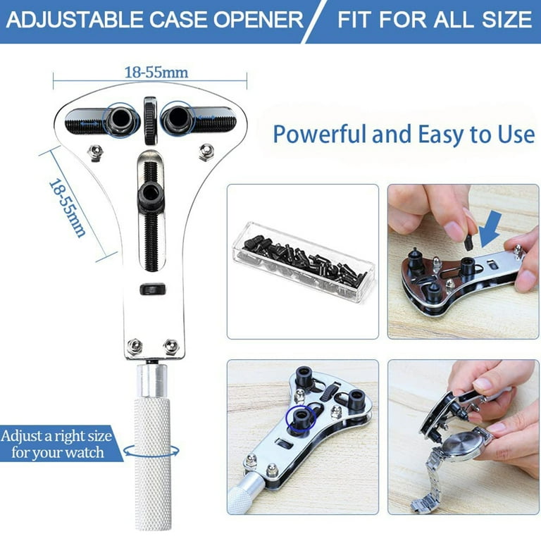 Kingsdun 208 Pcs Watch Repair Tool Kit, Professional Watch Opening