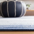 thumbnail image 5 of SAFAVIEH Striped Kilim Amina Striped Cotton Area Rug, Grey/Blue, 8' x 10', 5 of 12