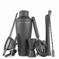 thumbnail image 1 of Cocktail Shaker Set Matte Black 8 Piece Stainless Steel Bar Tools, 1 of 5
