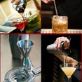 thumbnail image 4 of Irfora Juego de cóctel de barra de 10 piezas, kit de coctelera para hacer bebidas, mezclador de acero inoxidable, regalo con rejilla de bambú Irfora Kit de agitador, 4 of 7
