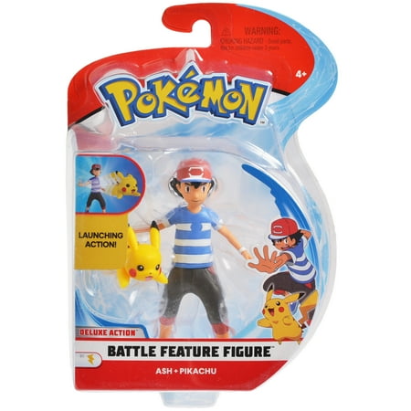 Pokemon 45 Inches Cartoon Deluxe Action Battle Ash And