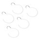 thumbnail image 1 of 5pcs Hook Multipurpose Spa Beauty Salon Wardrobe Closet Hanging Hook for Bathrobe Scarf BeltWhite, 1 of 5