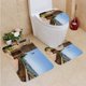 thumbnail image 1 of Juego de alfombras de baño ABPHQTO Paredes italianas Pienza en Toscana 3 piezas, 1 of 2