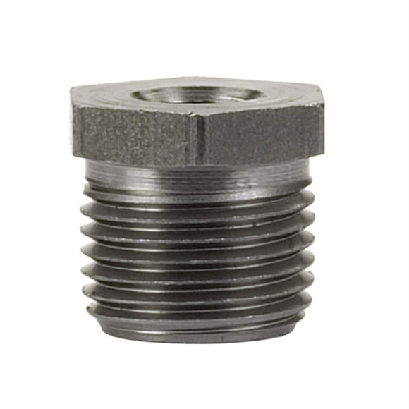 Buje hexagonal Billco de acero negro, 1/2 x 3/8 pulgadas, paquete de 5