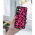 thumbnail image 5 of WIRESTER Shockproof Soft Rubber Cover Case for Samsung Galaxy S25 6.2" 2025, Black/Hot Pink Leopard, 5 of 5