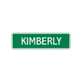thumbnail image 1 of Kimberly Girls Children Indoor Outdoor Unique Wall Novelty Name Letter Printed Plaque Decoration Label Aluminum Metal Sign 4"x18", 1 of 1