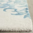 thumbnail image 3 of Safavieh Dip Dye Kiersten Floral Wool Runner Rug, Ivory/Light Blue, 2'3" x 8', 3 of 7