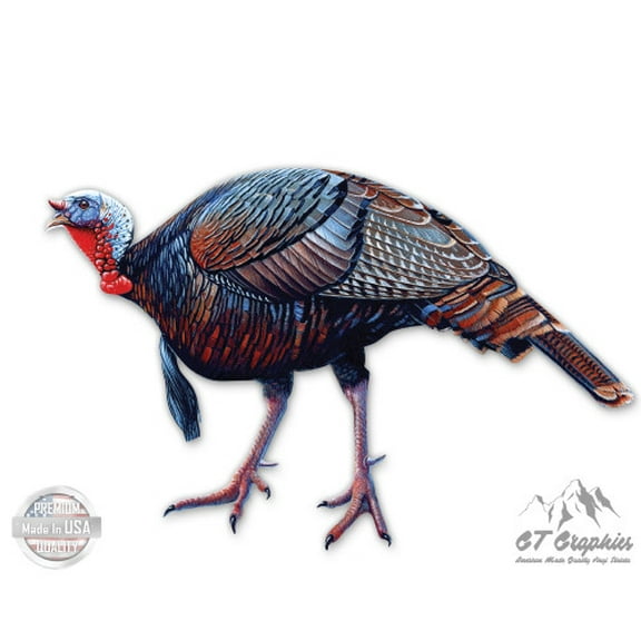Turkey - 3" Vinyl Sticker - For Car Laptop I-Pad Phone Helmet Hard Hat - Waterproof Decal