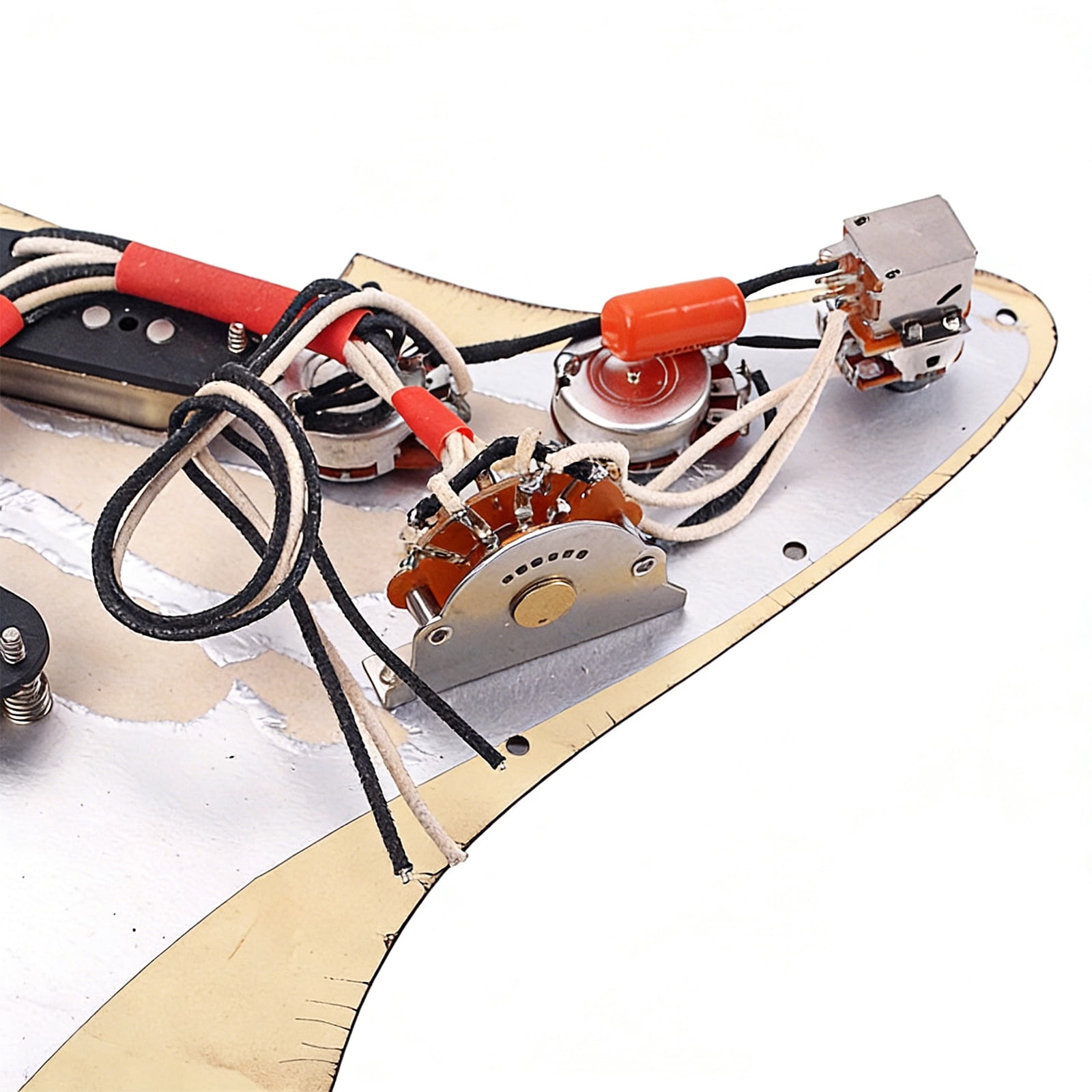 11 Holes Electric Guitar Prewired Loaded Pickguard Set Single Coil Pickup Replacement