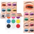 thumbnail image 2 of Paleta de sombras de ojos HUOGUO 9 colores con purpurina metalizada mate, 2 of 5