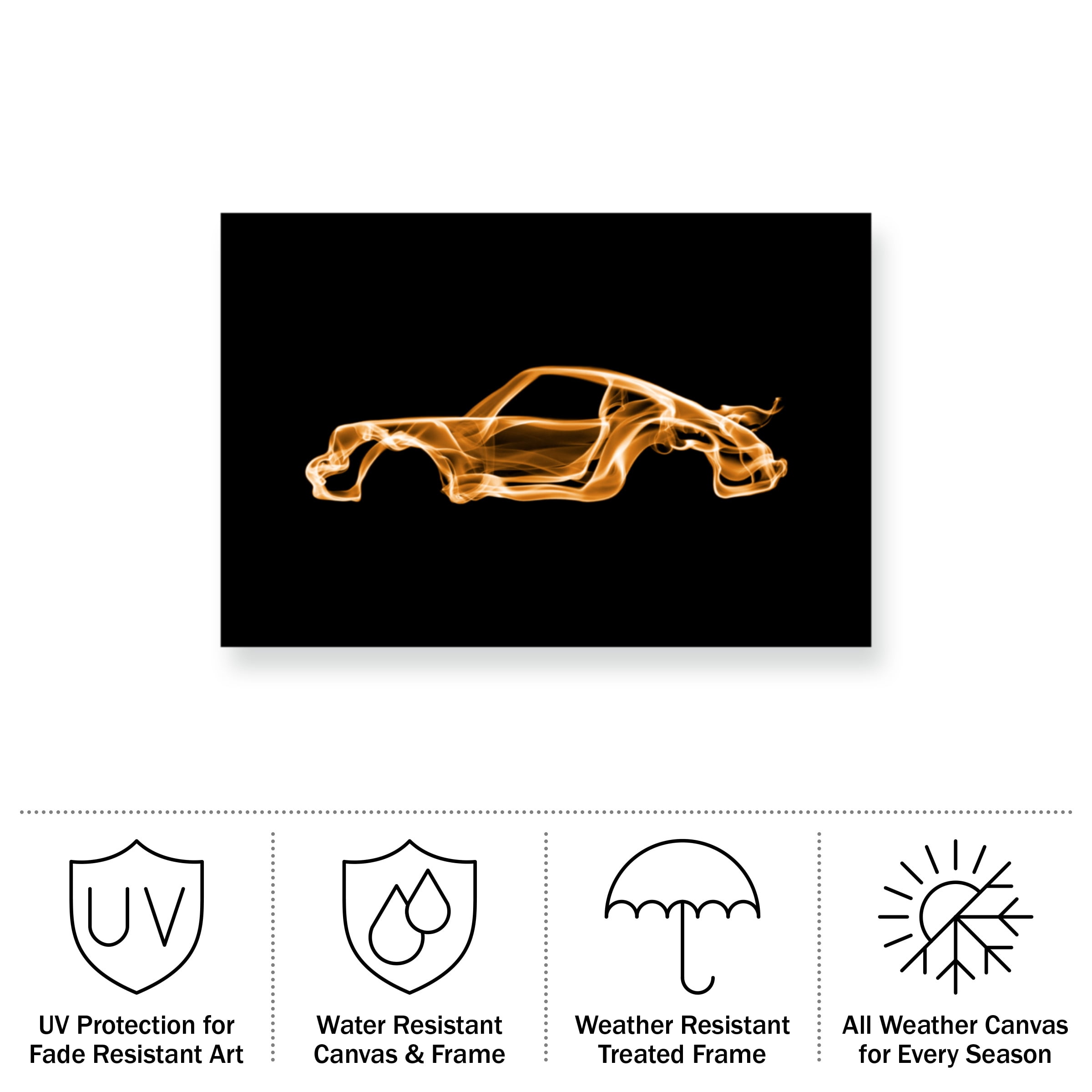 Octavian Mielu 'Porsche 911 Turbo' Outdoor All-Weather Wall Decor