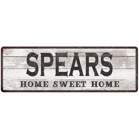 SPEARS Home Sweet Home Country Look Gift 6x18 Metal Sig 206180045562