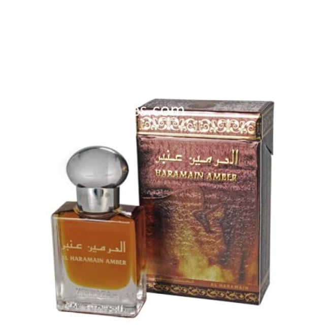 Aceite de perfume de la colección Al Haramain, 15 ml (paquete de 1), color ámbar