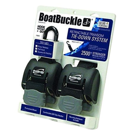 トランサムタイダウンベルト 自動巻き ステンレス製 2本セット BoatBuckle ボートバックル F14256