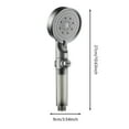 thumbnail image 2 of Pommeau de Douche Filtrant Haute Pression avec 5 Modes de Pulvérisation et Lavage à Main Intégré pour Élimination de l'Eau Dure, 2 of 5