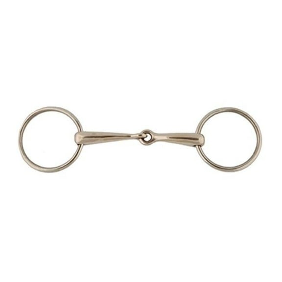 20124-5-1-2 5.5 in. German Silver Loose Ring Snaffle Bit