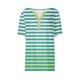 thumbnail image 4 of Fiudx Liquidación de Ofertas Flash Camiseta Casual de Moda para Mujer Blusas Estampadas a Rayas Degradadas Top con Botones y Cuello En V, 4 of 5
