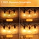 thumbnail image 3 of Brightown Cadena de luces para exteriores – Luces LED regulables conectables impermeables para patio de 50 pies con 25 bombillas de globo G40, todas las luces colgantes resistentes a la intemperie par, 3 of 5