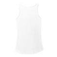thumbnail image 2 of Big Size Disco Graphic Lady's Core Cotton Tank Top - White 4XL, 2 of 2