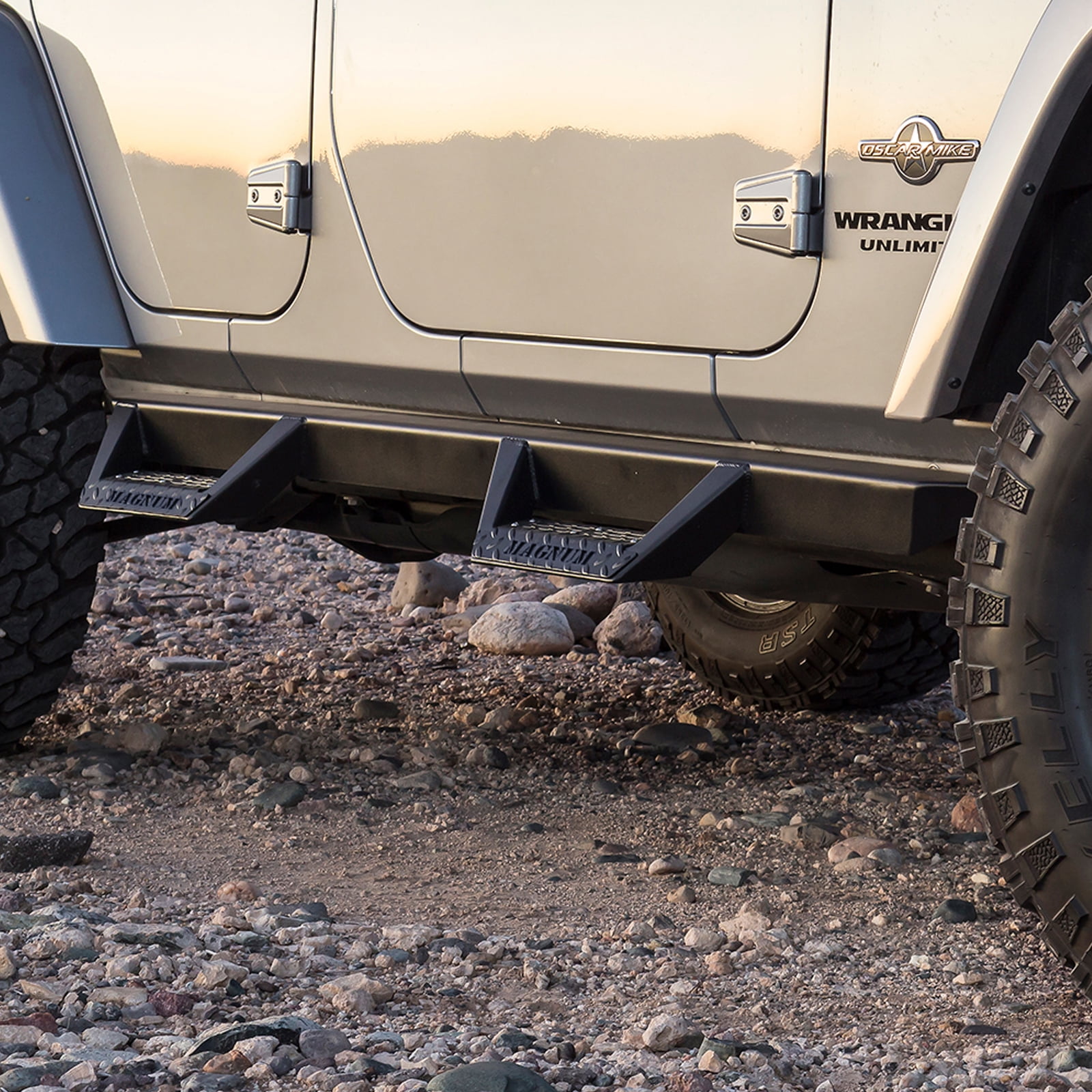 Magnum RT RTS40JP Drop Side Steps Running Boards Black for 2020 Jeep