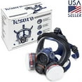 thumbnail image 3 of Full Face Respirator - Protective Eye with Anti-Fog & Adjustable - 2 P-A-1 Air Filters - Industrial Grade S-100, 3 of 6