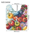 thumbnail image 5 of Yayeee Bath Rug for Bathroom Floor Non Slip Rectangle Fluffy Soft Absorbent Mat, 16"x24", Blue Floral Tomatoes, 5 of 7