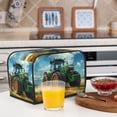 thumbnail image 6 of Lsque Green Tractor Field Print 2 Slice Toaster Cover , Kitchen Appliance Dustproof Protector , Toaster Protector Dustproof Kitchen Appliance Cover, 6 of 7