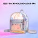 thumbnail image 5 of Mochila Superior de un Hombro Mensajero de un Hombro Dos Traseros Bolso de Viaje Multipropósito Transparente, Bolso de Playa Transparente de Vinilo, Bolso Transparente de Concierto de Juego de Pelota,, 5 of 8