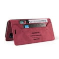 thumbnail image 6 of Wallet Cover for Samsung A51 Case 4G, Credit Card Slot Stand Slim Premium PU Leather & Soft TPU Back Shockproof Flip Folio Book Magnetic Cover For Samsung Galaxy A51 4G,Red, 6 of 14