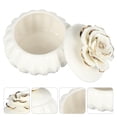 thumbnail image 3 of 1pc Portable Jewelry Case Ceramics Jewelry Container Rose Design Storage Box, 3 of 7