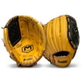 thumbnail image 3 of Franklin Sports Field Master Baseball + Softball Glove - Adult + Youth Mitt - 14" Righty - Black/Tan, 3 of 6