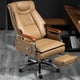 thumbnail image 3 of Leather Editor Office Chairs Swivel Massage Wooden Floor Rolling Armchairs Executive Working Mobile Chaises Office Furniture My Lux Decor Round, 3 of 30