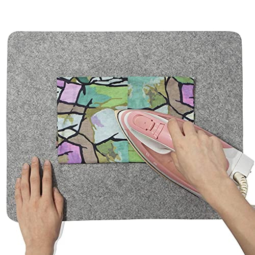 Wool Pressing Mat for Quilting with Carrying Bag 17 x 13.5  7 Piece Set Wool  Ironing Mat for Quilters with Wool Felt Packing Bag, Sewing Supplies and  Travel Sewing Kit. Wool Mat for Ironing