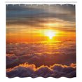 thumbnail image 3 of Ambesonne Nature Shower Curtain, Sunset Scene on Clouds, 69"Wx75"L, Orange, 3 of 5