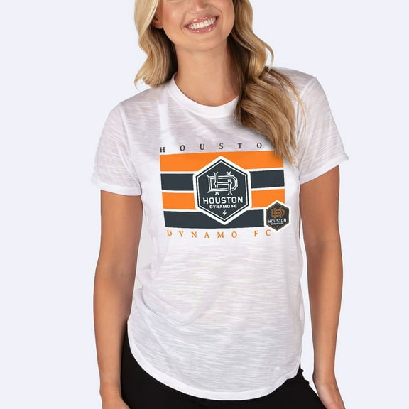 Women's-Concepts Sport White Houston Dynamo FC Infuse Slub Knit-Top