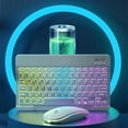thumbnail image 5 of Teclado Bluetooth para iPad, tableta y portátil, maravilloso teclado de control de 10 pulgadas con luces de colores, teclado Bluetooth retroiluminado, 5 of 5
