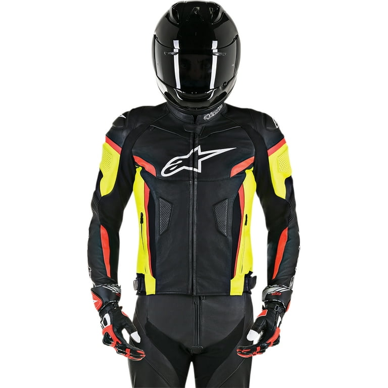 Alpinestars GP Plus R V2 Leather Jacket Black/Yellow/Red 54
