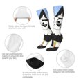 thumbnail image 3 of Rocae Bluey Chaussettes de compression Décontractées pour Femmes Hommes Bas Contrastés, 3 of 6