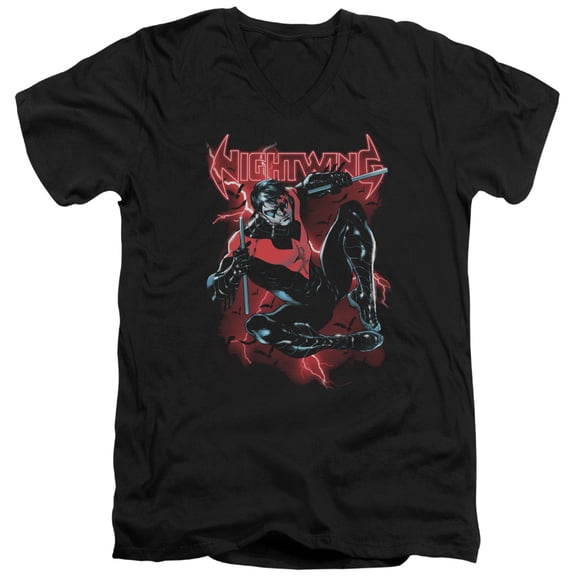 Batman - Lightwing - Slim Fit V Neck Shirt - Small