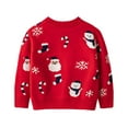 thumbnail image 6 of WIBACKER 1-6T Baby Girl Boy Long Sleeve Christmas Santa Sweater Toddler Kid Crewneck Pullover Knit Tops, 6 of 10
