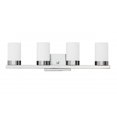 thumbnail image 1 of Whitfield Lighting VL429-4CH WHITE GLASS BATHBAR CHROME, 1 of 2