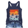 thumbnail image 2 of Womens Tank Top Women's Graphic Print Sleeveless Running Tank Top Camisoles for Women Navy M, 2 of 4