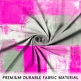 thumbnail image 5 of Hot Pink Shower Curtain, Watercolor Hot Pink Contemporary Brush Strokes Oil Painting Abstract Geometric Bathroom Curtain Bathtub Decor Waterproof Fabric with 12 Hooks, 5 of 6