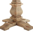 thumbnail image 3 of Pemberly Row 59" Round Modern Pine Wood Dining Table in Brown, 3 of 6