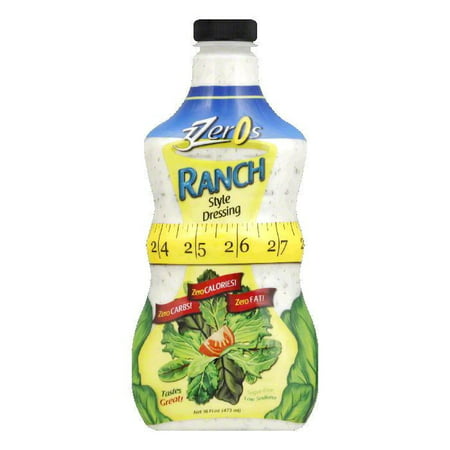 3Zeros Slim Fit Ranch Dressing, 16 FO (Pack of 6)