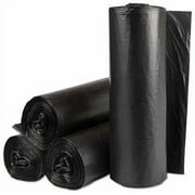 Berry Global Prime Source 1.7 Mil Black Low Density Coreless Can Liner Roll, 38 x 57 inch -- 100 per case.