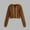 Brown, variant on IMENGL Fashionable casual solid color hooded sweatshirt short long sleeve drawstring, Gray L, Size M-3XL