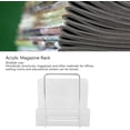 thumbnail image 4 of Topyond Clear Acrylic Magazine Rack, File Book Holder Wall Bookshelf Brochure Display Rack Office Organization and Storage for Books,Records,Magazine,File Folders for Reception Areas, Living Rooms, 4 of 8