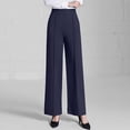 thumbnail image 7 of FNFYFH Dress Pants Women Wide Leg Pull On Stretchy Work Pants Women High Waisted Business Casual Trousers with Pockets, 7 of 7