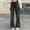 Black, variant on Azrian Women Flare Jeans Fashion Women Summer Casual Loose Solid Trousers Pockets Long Pants